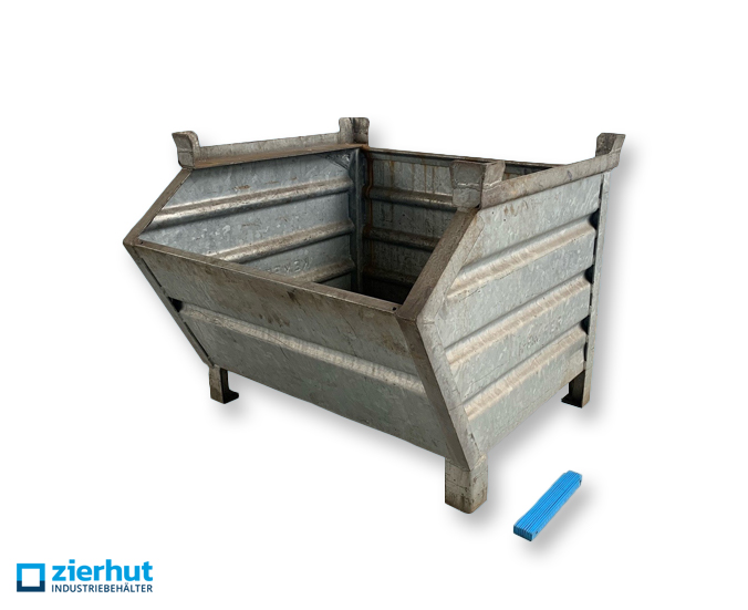 Sichtlagerbehälter ähnlich Schäfer 14/7-0a oder Heson 15/72 verzinkt Muldenbehälter 800x840x680