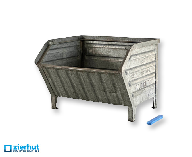Sichtlagerbehälter 14/7-0a öldicht verschweißt verzinkt Metallbehälter 700/500x800x600