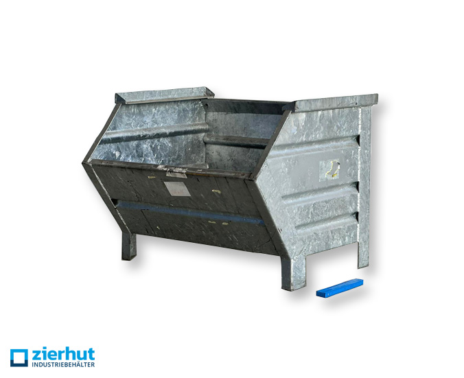 Sichtlagerbehälter 15/72 Heson verzinkt Muldenbehälter 700/500x800x600