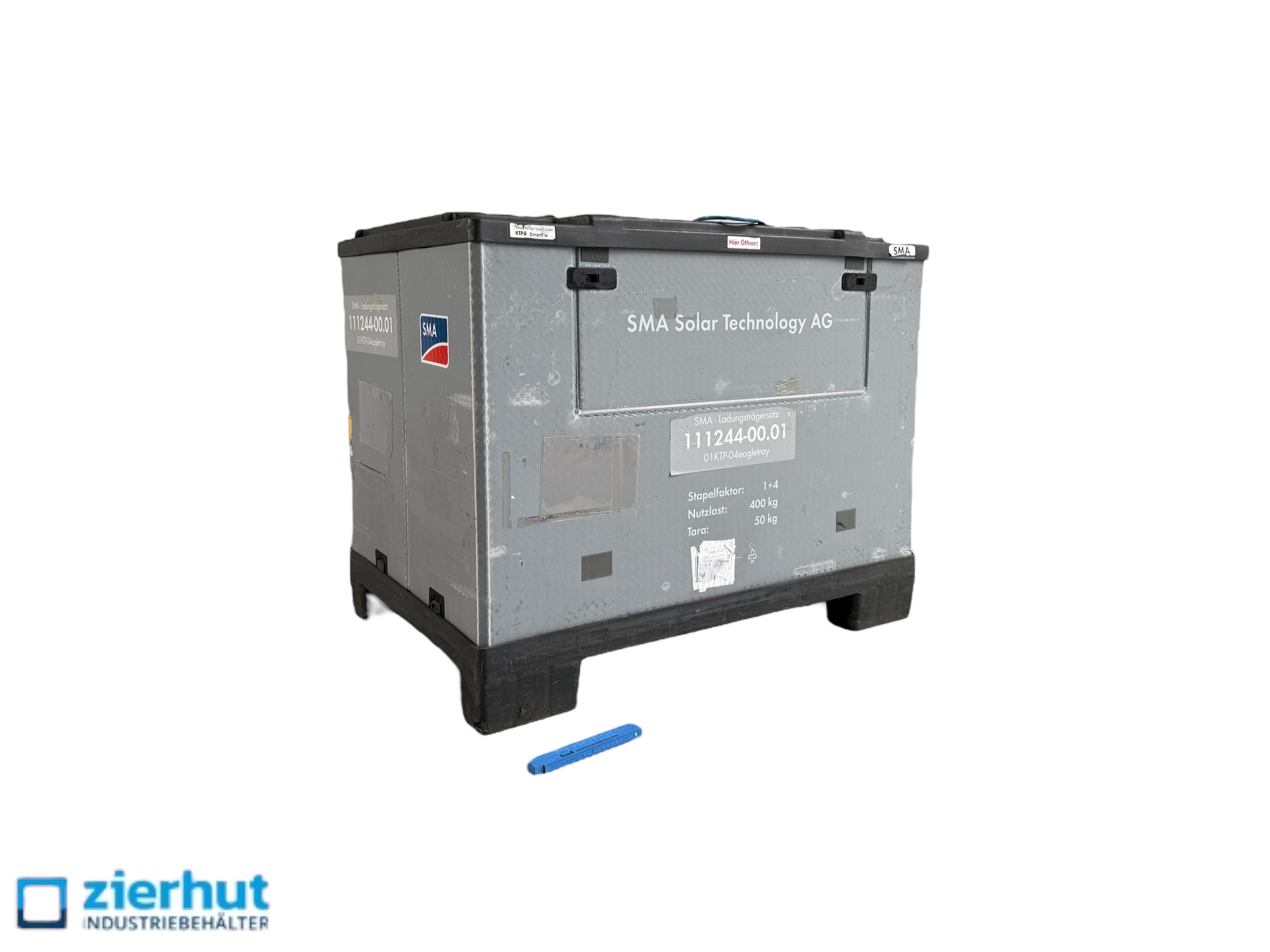KTP-Box System Super Quad Smartfix Faltladungsträger Palettenbox