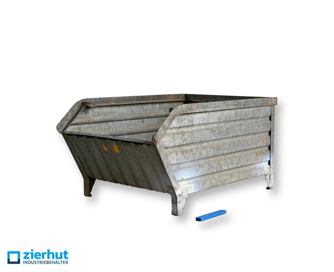 1x Sichtlagerbehälter 15/72 (ähnlich Typ 14/7-01) verzinkt Muldenbehälter 1200x800x600