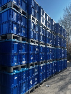 Euronormbehälter 600x400x420 mm KLT 6250  Euronormbehälter blau